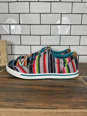 Twisted X Hooey Loper Shoes Womens Size 6.5 Serape Mexican Aztec Tribal Sneakers